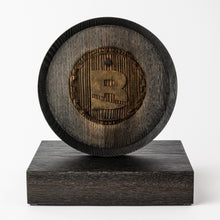 Load image into Gallery viewer, Unique wood trophy with laser engraved logo