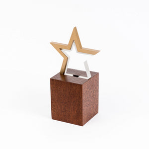 Custom gold acrylic wood award RO4 awards and medal studio 1