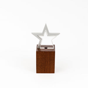 Custom silver acrylic wood award RO4 awards and medal studio 2