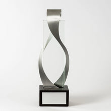 Load image into Gallery viewer, Custom premium class silver glass metal wood award RO10 awards and medal studio