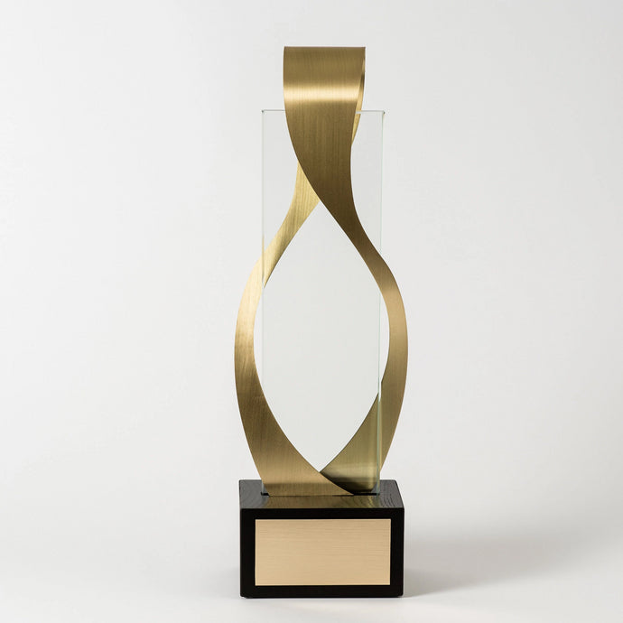 Custom premium class gold glass metal wood award RO10 awards and medal studio