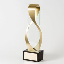 Load image into Gallery viewer, Custom premium class gold glass metal wood award RO10 awards and medal studio 1