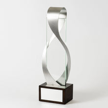 Load image into Gallery viewer, Custom premium class silver glass metal wood award RO10 awards and medal studio 1