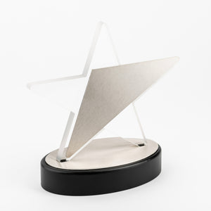 Custom acrylic metal award silver RO12 awards and medal studio 2