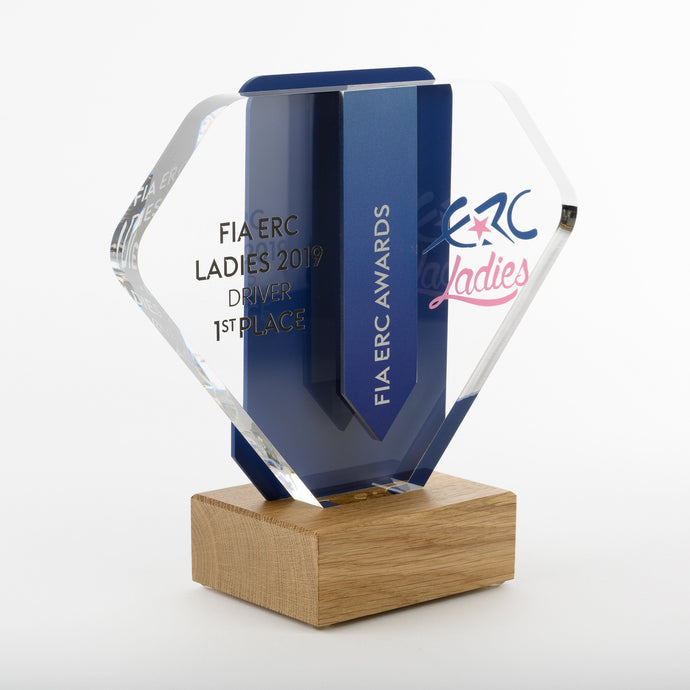 Striking bespoke acrylic aluminium wood award_ digital print_Awards and Medal Studio